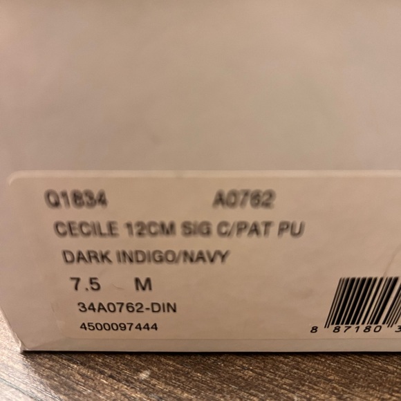 Coach Women's Navy and Gray Patterned Flats - Picture 3 of 5